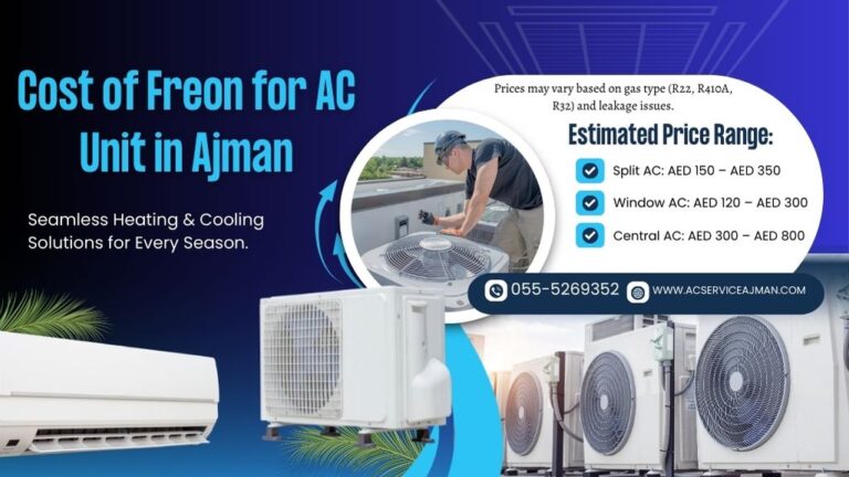 Cost of Freon for AC Unit in Ajman
