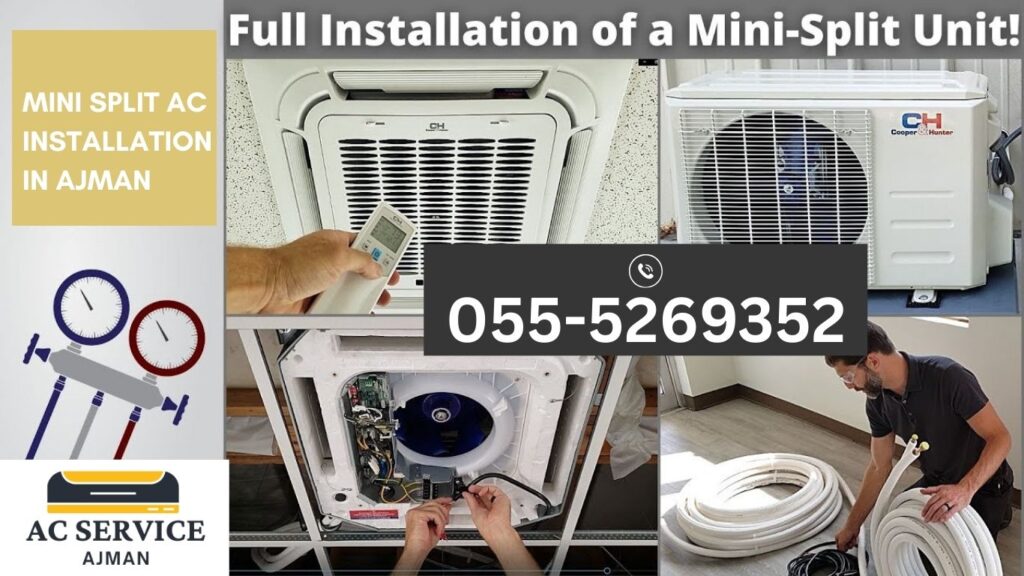 Mini split AC installation in Ajman
