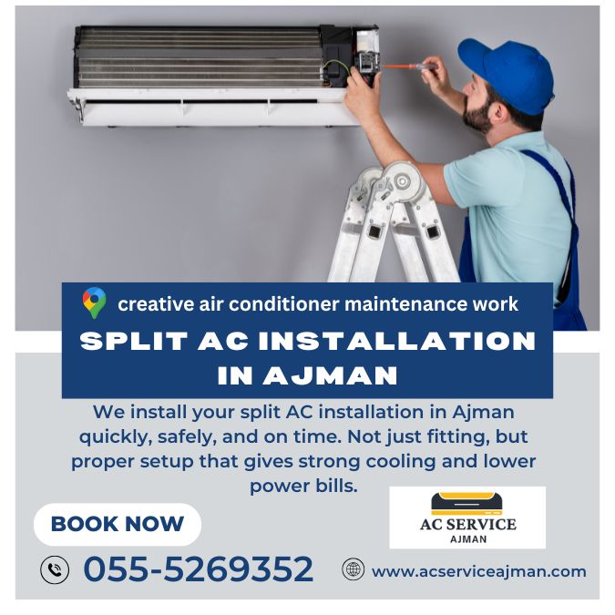 split AC installation in Ajman