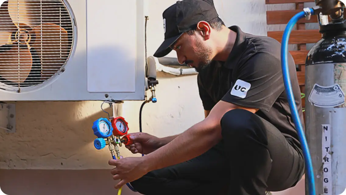 how dust and sand affect AC performance in Ajman