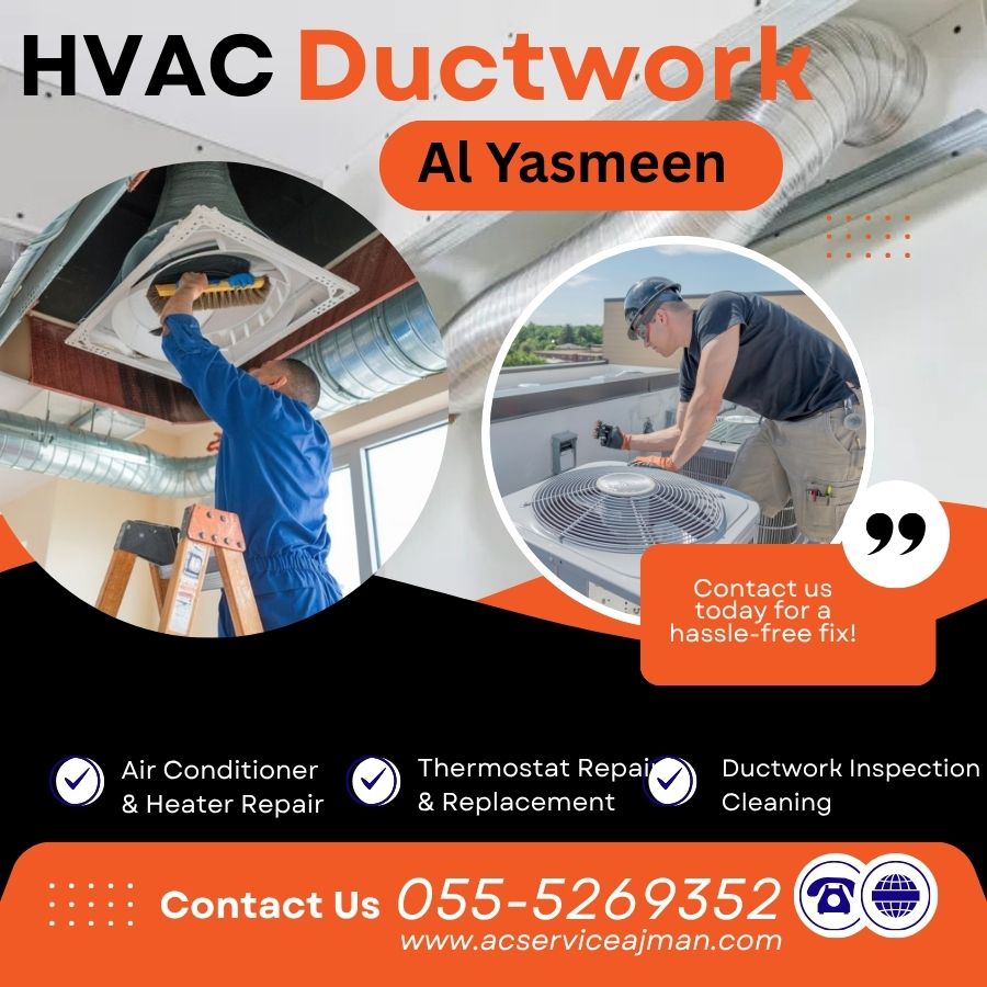 HVAC ductwork in Al Yasmeen