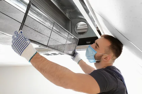 HVAC ductwork in Al Yasmeen