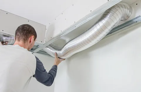 HVAC ductwork in Al Yasmeen