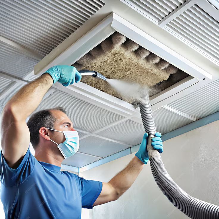 AC duct cleaning procedure in Al Rashidiya